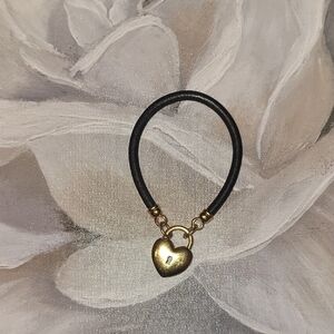 Gold Heart Charm Bracelet